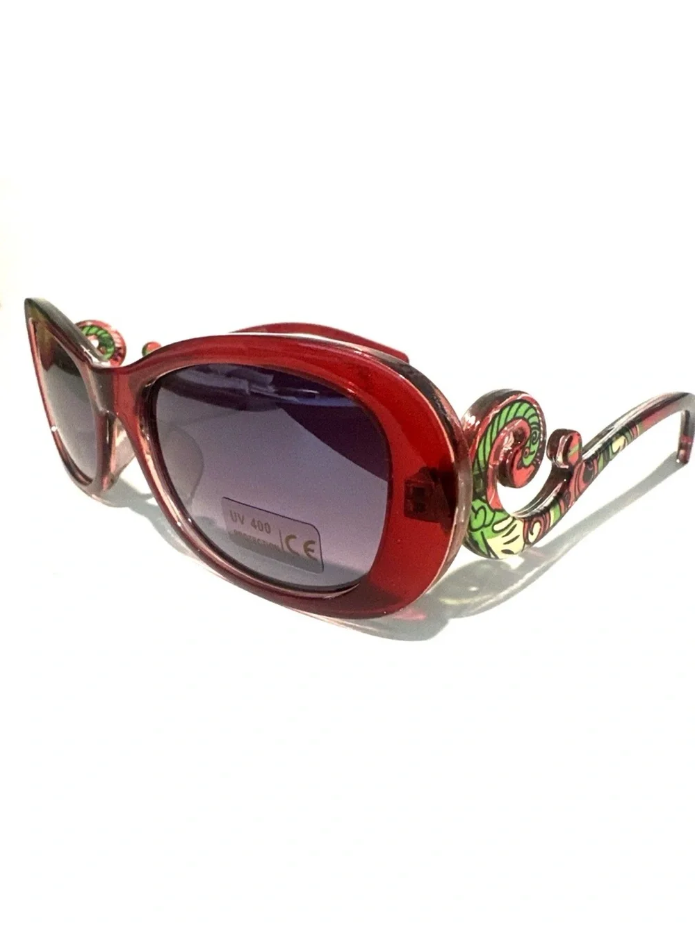 Women fashion Baroque sunglasses red